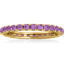 Eternity Gemstone Band in 14kt Yellow Gold Amethyst $119.88 Rings