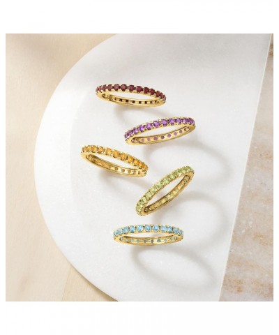 Eternity Gemstone Band in 14kt Yellow Gold Amethyst $119.88 Rings