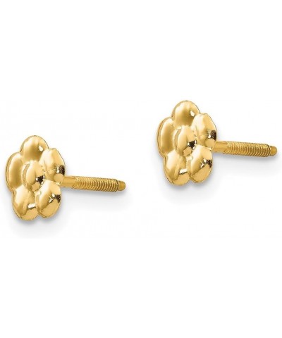 14K White Gold Flower Stud Earrings 14K Yellow Gold - 6mm - 0.24 inch $48.11 Earrings