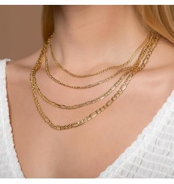 14K Yellow Gold 2.5mm, 3.5mm, 4.5mm, or 5.5mm Figaro Link Chain Necklace- Made in Italy- Multiple Lengths Available 18 2.5MM ...