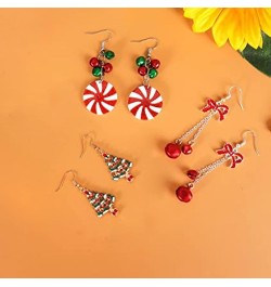 Christmas Earrings Holiday Earrings for Women Bulk Christmas Jewelry for Teen Girls Gift Christmas Bow Bell Tree Snowman Sant...