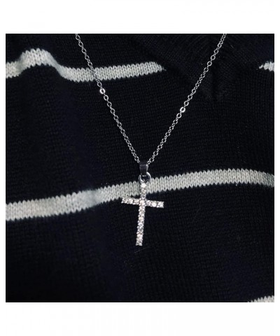 Cross Necklace for Women Men Gold Silver Cross Necklaces for Women Trendy Dainty Gold Necklace Sterling Silver Necklace Rhine...