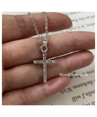 Cross Necklace for Women Men Gold Silver Cross Necklaces for Women Trendy Dainty Gold Necklace Sterling Silver Necklace Rhine...