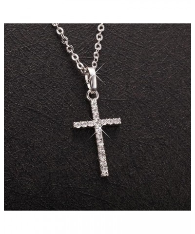 Cross Necklace for Women Men Gold Silver Cross Necklaces for Women Trendy Dainty Gold Necklace Sterling Silver Necklace Rhine...