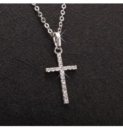 Cross Necklace for Women Men Gold Silver Cross Necklaces for Women Trendy Dainty Gold Necklace Sterling Silver Necklace Rhine...