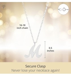 10k Solid White or Yellow Gold Dainty Script Initial Extendable Necklace, 16+2 inches 10k White Gold / Letter S $44.72 Necklaces