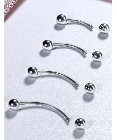 20G 16G 14G 12G Eyebrow Rook Daith Piercing Jewelry 316L Surgical Steel Vertical Lip Labret Belly Button Ring Snake Eyes Tong...