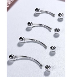 20G 16G 14G 12G Eyebrow Rook Daith Piercing Jewelry 316L Surgical Steel Vertical Lip Labret Belly Button Ring Snake Eyes Tong...