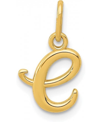 Solid 14k Yellow Gold Letter A Initial Charm A-Z 0" 14.05" 14.32" 17.75" 19.56" 22.61 E $22.40 Bracelets