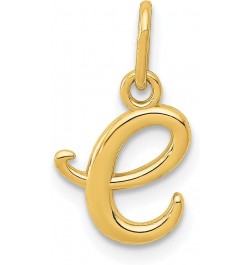 Solid 14k Yellow Gold Letter A Initial Charm A-Z 0" 14.05" 14.32" 17.75" 19.56" 22.61 E $22.40 Bracelets