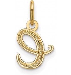 Solid 14k Yellow Gold Letter A Initial Charm A-Z 0" 14.05" 14.32" 17.75" 19.56" 22.61 E $22.40 Bracelets