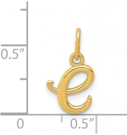 Solid 14k Yellow Gold Letter A Initial Charm A-Z 0" 14.05" 14.32" 17.75" 19.56" 22.61 E $22.40 Bracelets