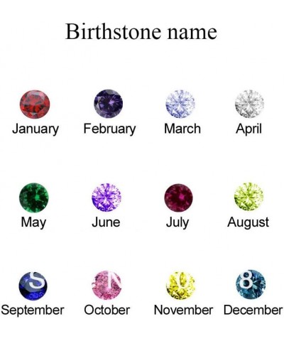 Personalized Birthstone Rings For Women 925 Sterling Silver Custom Name Ring Grandma Mothers Day Birthday Gifts Style 15 $25....