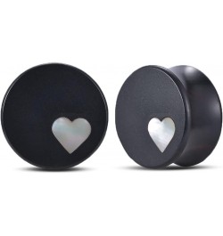 1 Pair Gauges For Ears Wood Saddle Plugs and Tunnels Heart Logo Earrings Expander Stretchers. M841 3/4"(19mm) $9.40 Body Jewelry