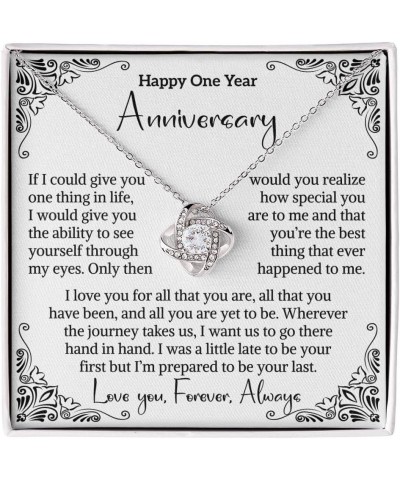 1st Wedding Anniversary Necklace Gift For Wife Paper Anniversary Necklace First Anniversary 1 Year Anniversary Necklace Gift ...