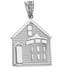 14k Gold My House is a Home Charm Pendant White Gold $81.89 Pendants