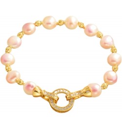 Baroque Pearl Bracelet Natural Real Pearl Bracelet 16-21cm/6.3-8.3in 4 Colors Available Pink 7.87'' $26.78 Bracelets