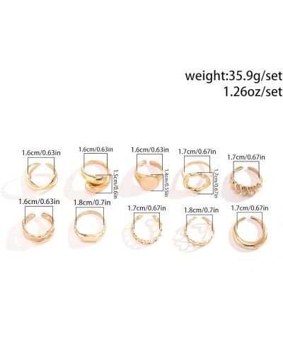 Chunky Gold Rings for Women Adjustable Silver Bold Thick Rings Gold Statement Rings Open Dome Ring Chunky Silver Rings for Wo...