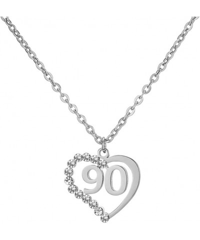 Stainless Steel Birth Year Number 10 to 99 Necklace Birthday Gift Anniversary Jewelry for Women 90 $13.03 Necklaces