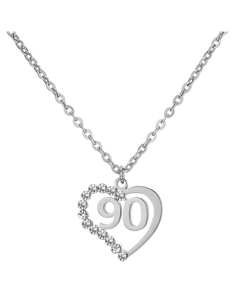 Stainless Steel Birth Year Number 10 to 99 Necklace Birthday Gift Anniversary Jewelry for Women 90 $13.03 Necklaces