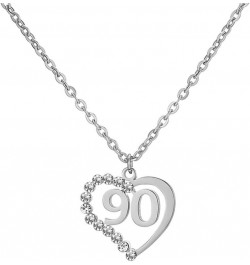 Stainless Steel Birth Year Number 10 to 99 Necklace Birthday Gift Anniversary Jewelry for Women 90 $13.03 Necklaces