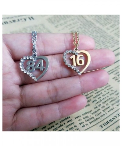 Stainless Steel Birth Year Number 10 to 99 Necklace Birthday Gift Anniversary Jewelry for Women 90 $13.03 Necklaces