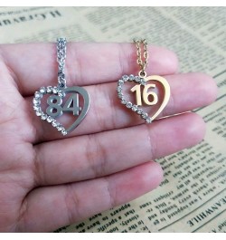 Stainless Steel Birth Year Number 10 to 99 Necklace Birthday Gift Anniversary Jewelry for Women 90 $13.03 Necklaces