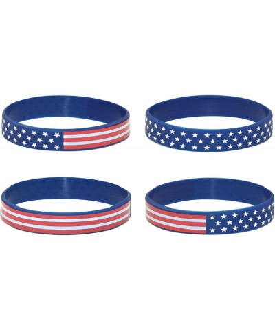 American Flag Silicone Stretchable Bracelet 4-Pack American Flag $7.14 Bracelets