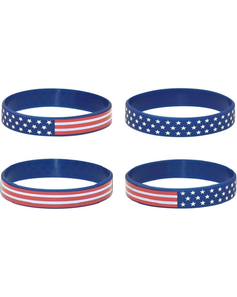 American Flag Silicone Stretchable Bracelet 4-Pack American Flag $7.14 Bracelets