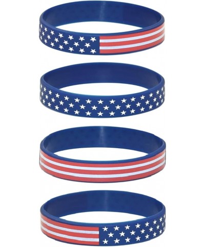 American Flag Silicone Stretchable Bracelet 4-Pack American Flag $7.14 Bracelets