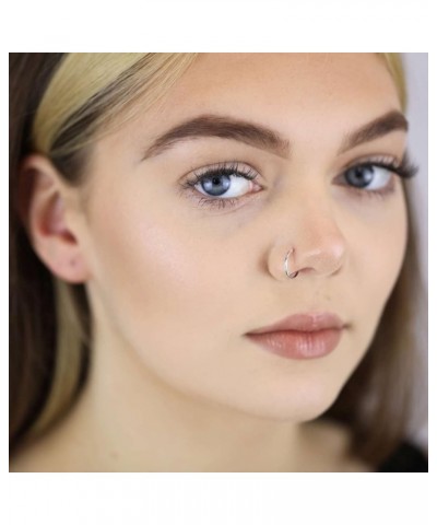 Nose Rings Hoops Half Hoop Nose Ring Double Nose Hoops Cartilage Hoop Earring Cartilage Earring Hoop Helix Hoop Earring Small...