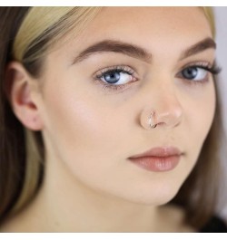 Nose Rings Hoops Half Hoop Nose Ring Double Nose Hoops Cartilage Hoop Earring Cartilage Earring Hoop Helix Hoop Earring Small...