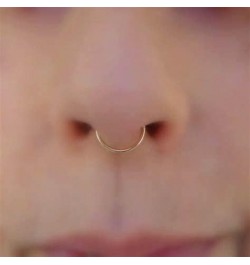 Nose Rings Hoops Half Hoop Nose Ring Double Nose Hoops Cartilage Hoop Earring Cartilage Earring Hoop Helix Hoop Earring Small...