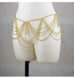 Women's Tassel Waist Chain Gold Multi layered Body Chain Beach Belly Chain Sexy Party Jewelry gold $9.68 Body Jewelry