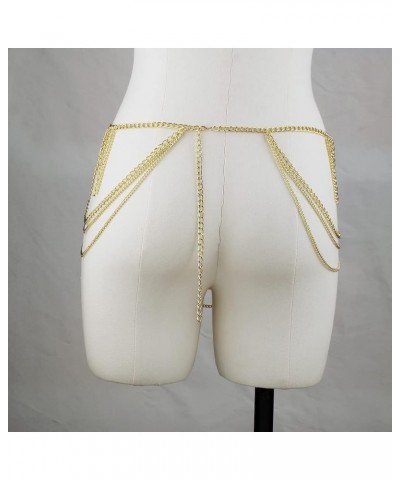 Women's Tassel Waist Chain Gold Multi layered Body Chain Beach Belly Chain Sexy Party Jewelry gold $9.68 Body Jewelry