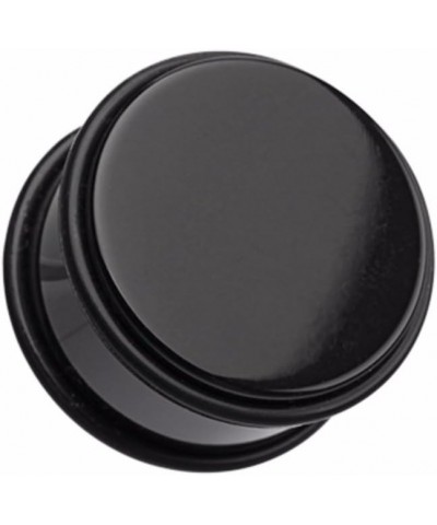 Basic Acrylic No Flare WildKlas Ear Gauge Plug (Sold as Pairs) 1" (25mm) Black $10.44 Body Jewelry