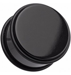 Basic Acrylic No Flare WildKlas Ear Gauge Plug (Sold as Pairs) 1" (25mm) Black $10.44 Body Jewelry