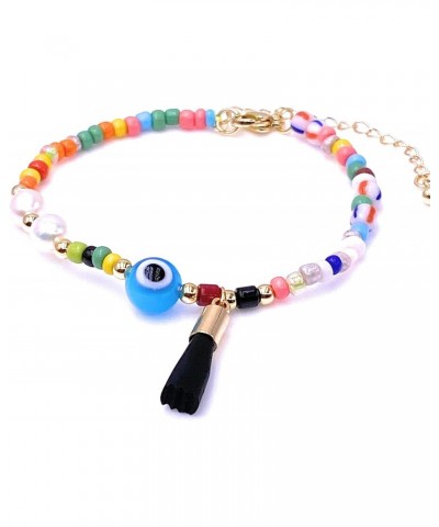 Powerful Amulet Bracelet for Women Blue Evil Eye and Genuine Azabache Pendant $8.44 Bracelets