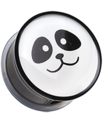 Panda Facial Single Flared Ear Gauge Plug (Sold by Pair) 9/16 $9.87 Body Jewelry