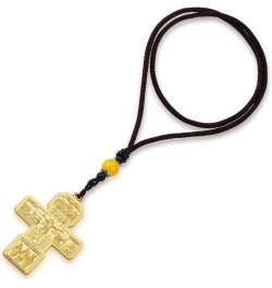 Russian Orthodox Jesus Cross Pendant Necklaces Men Women Religious Prayer Crucifix Church Necklace Gold Color $7.97 Necklaces