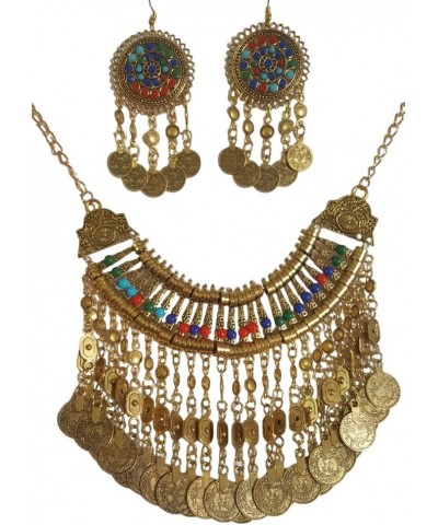 Afghan kuchi Stunning handmade Multi color Two pieces Necklace Sets Gold $20.80 Jewelry Sets