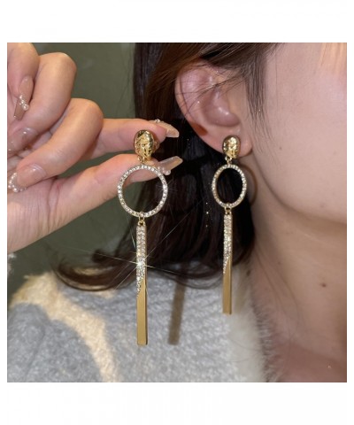 14K Gold Clip On Earrings for Women Hoop Dangle Earrings $9.03 Earrings