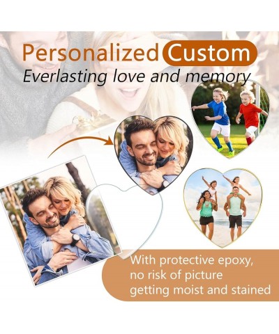 Personalized Photo Brooch Pins for Women Round/Heart/Square/Oval Shaped Stainless Steel/18K Gold Plated/Black Memorial Custom...