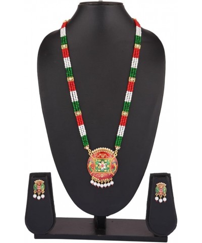 Chain Necklace Faux Pearl Handmade Strand Beaded Necklace Indian Jewelry for Women Girls Style 3 $10.79 Jewelry Sets