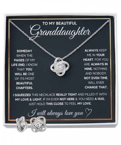 Granddaughter Gifts From Grandma and Granddaughter Birthday Message Card Necklace From Grandmother or Grandpa Jewelry Charm P...