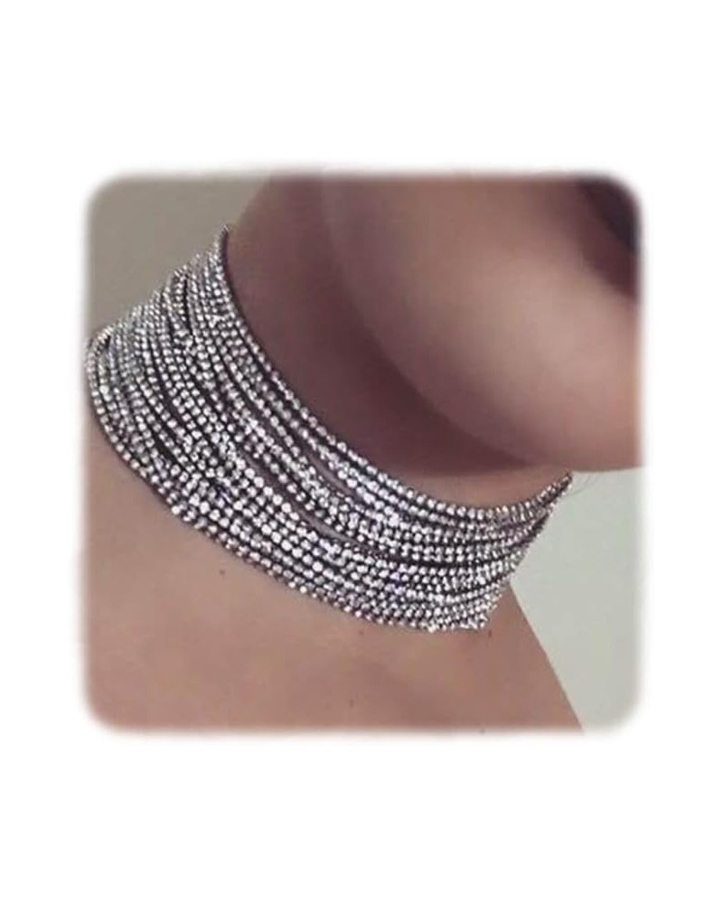 Women Chunky Chain Choker Necklace Padheart Chams Toggle Necklace Jewelry Long Necklace for Party Prom Vacation Silver $9.89 ...