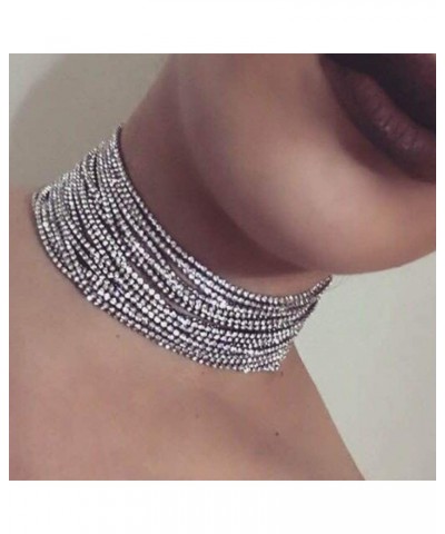 Women Chunky Chain Choker Necklace Padheart Chams Toggle Necklace Jewelry Long Necklace for Party Prom Vacation Silver $9.89 ...