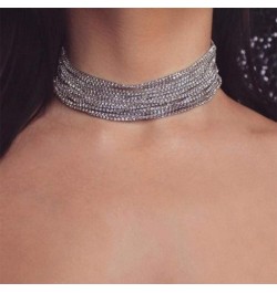 Women Chunky Chain Choker Necklace Padheart Chams Toggle Necklace Jewelry Long Necklace for Party Prom Vacation Silver $9.89 ...