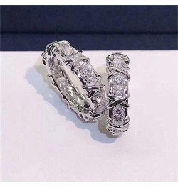 Magnetic Zircon Shaping Cross Full Moissanite Diamond Ring, Magnetic Zircon Shaping Rings, 925 Sterling Silver Cross Full Moi...