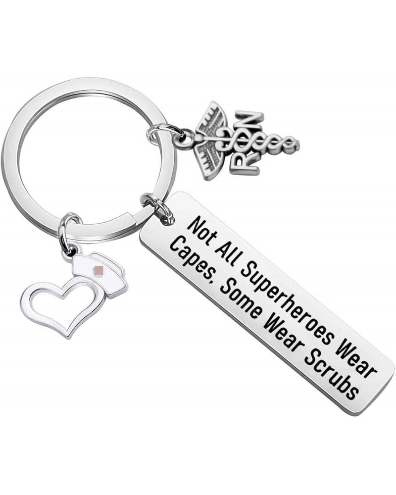 RN Gift Nurse Keychain Nurses Day Gift Doctor Nursing Jewelry Superheroes Nurse Life Keychain Scrubs Keychain $8.84 Bracelets